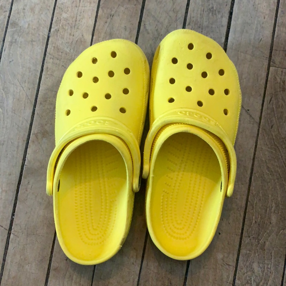 Yellow crocs